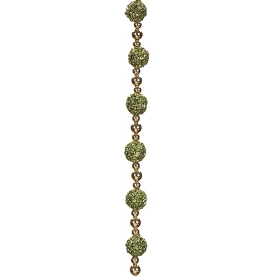 Green/Gold Garland - Events & Themes - Beaded Green and Gold plastic garland